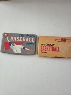 Crazy Basketball and Baseball Puzzle Vtg. Game